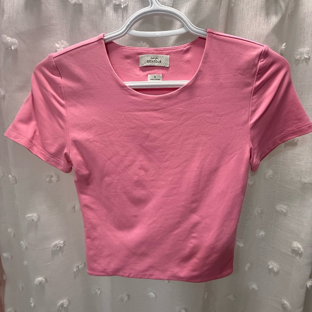 Babaton Pink Crop Top - Longer Crop